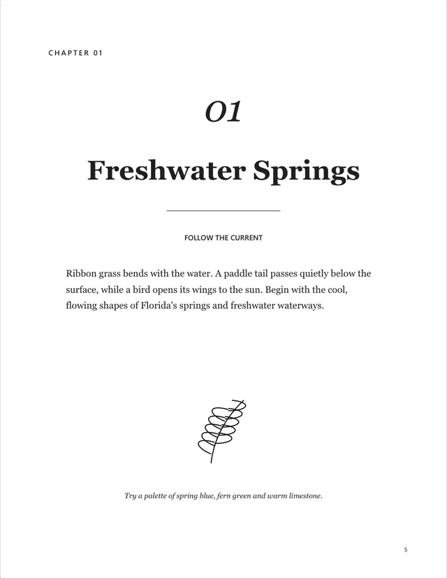 Interior page: Each habitat opens with a short introduction