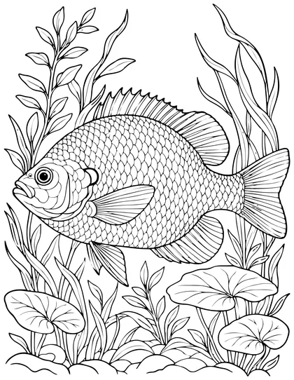 Bluegill coloring page