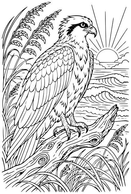 Osprey coloring page